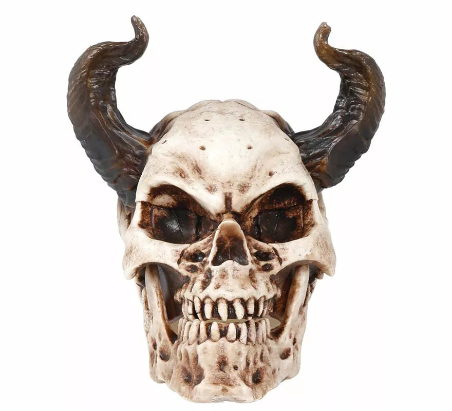 Calavera con Cuernos de 20 cm