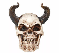 Skull with Horns 20 cm