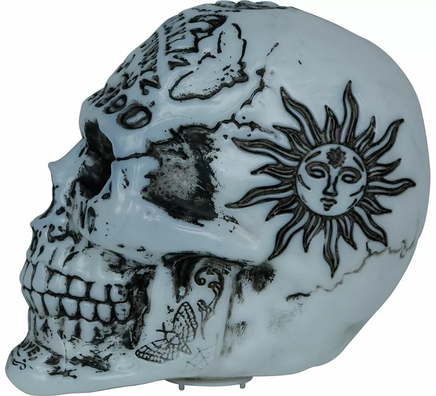 Translation missing: en.Calavera Ouija Decorada con Luz de 20 cm