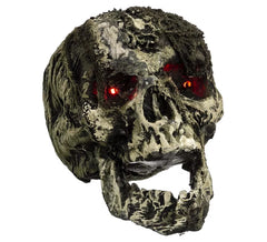 Terrifying Skull with Light 18x22x21 cm