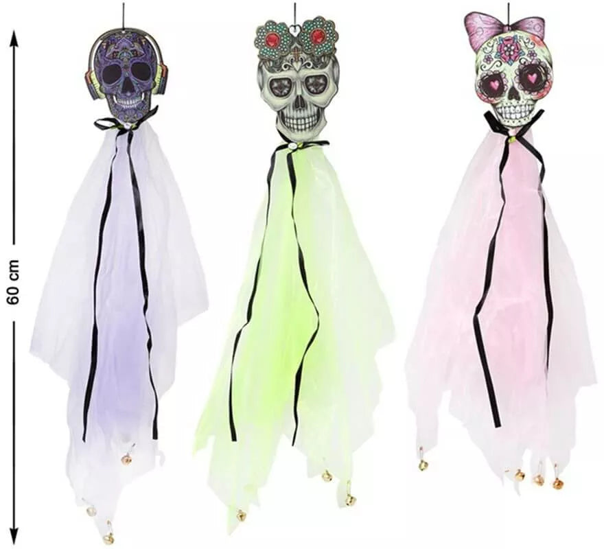 Translation missing: en.Calaveras colgantes de 60 cm en 3 modelos surtidos