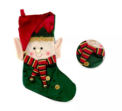 56cm Elf Christmas Decoration Stocking