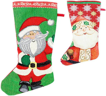 Calcetín de Papá Noel de 45 cm en varios colores