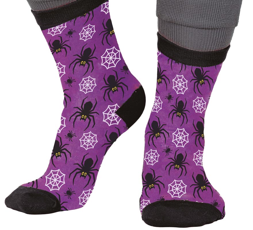 Translation missing: en.Calcetines de Arañas para Halloween en números del 22 al 48
