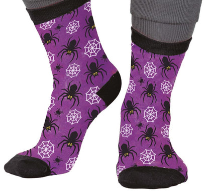 Calcetines de Arañas para Halloween en números del 22 al 48