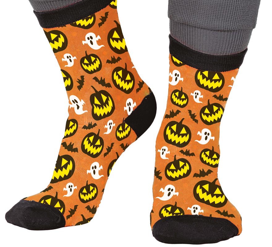 Translation missing: en.Calcetines de Calabazas y Fantasmas para Halloween en números del 22 al 48
