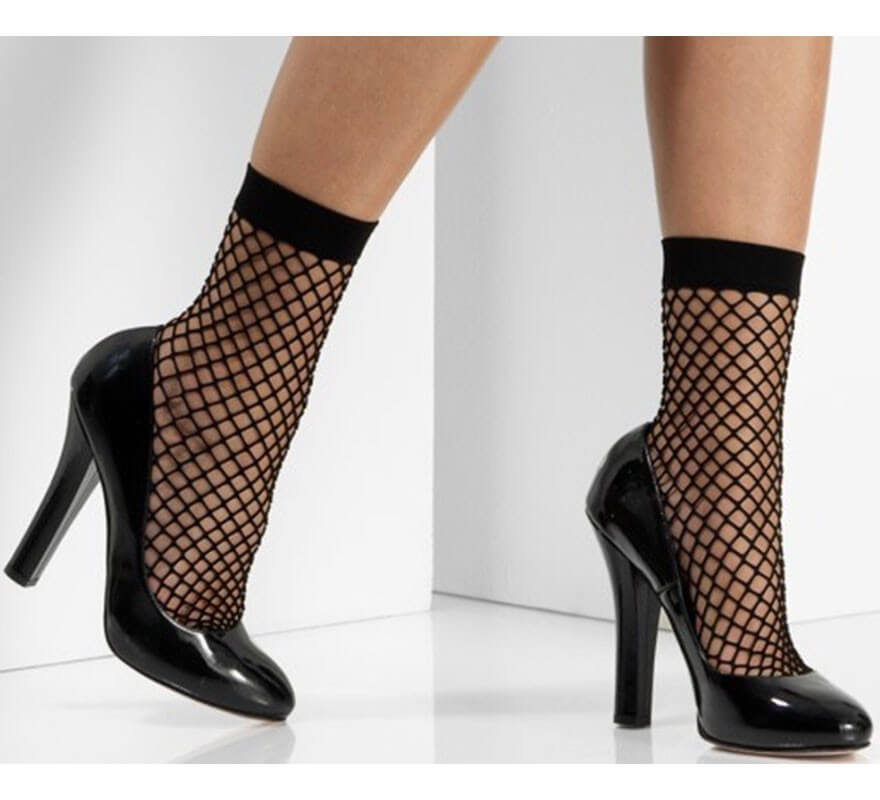 Calcetines de Rejilla Negros