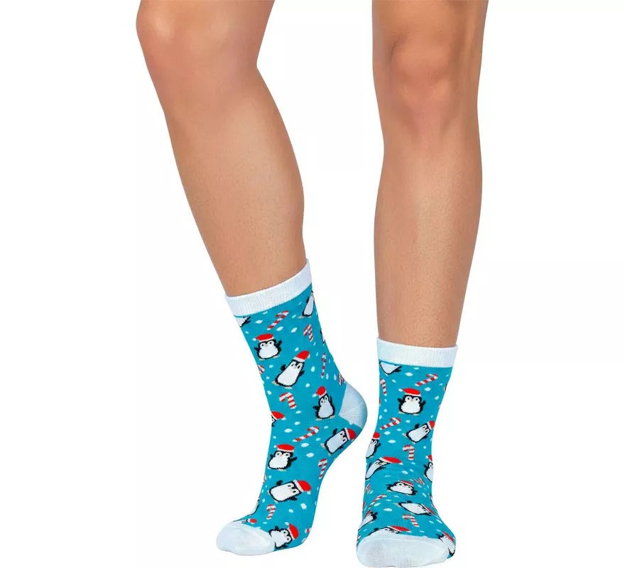 Translation missing: en.Calcetines Navideños Muñeco de Nieve en números del 22 al 48