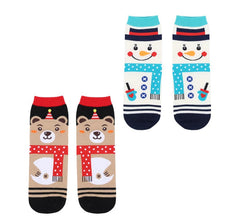 Christmas Socks Bear and Snowman in assorted models for adults