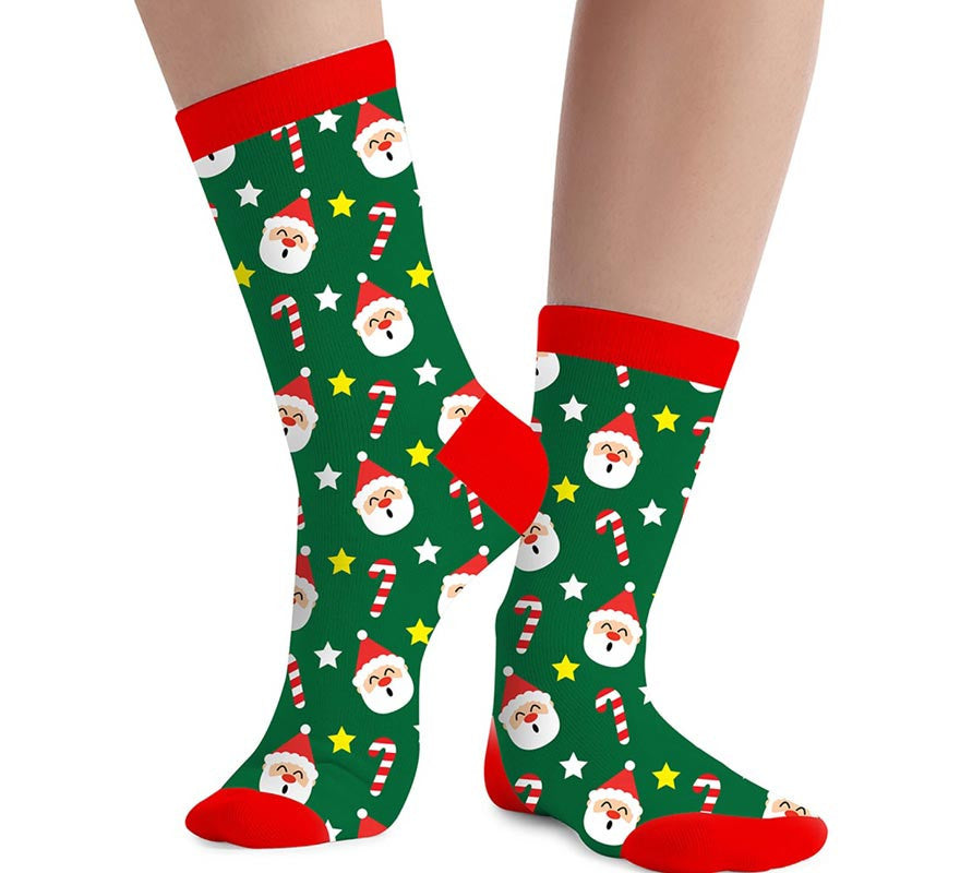 Calcetines Navideños Papá Noel en números del 22 al 48