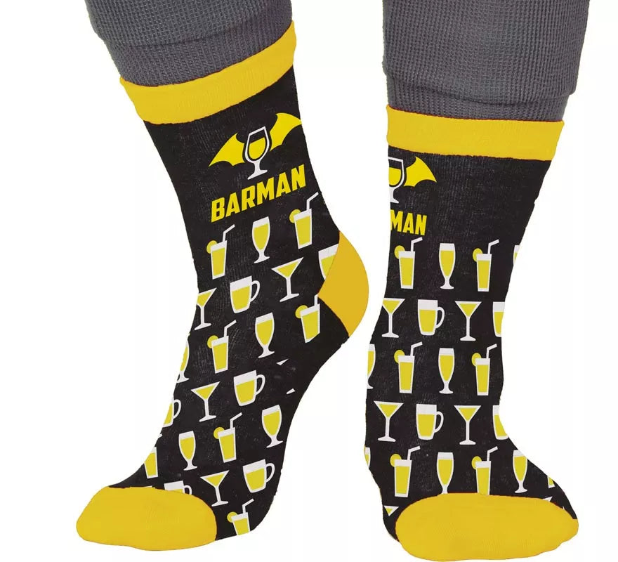 Translation missing: en.Calcetines negros Barman para adultos