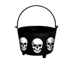 Fearsome Skull Cauldron 24x23x15 cm
