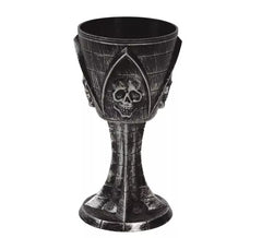 Cálice Preto com Crânio de 19 cm