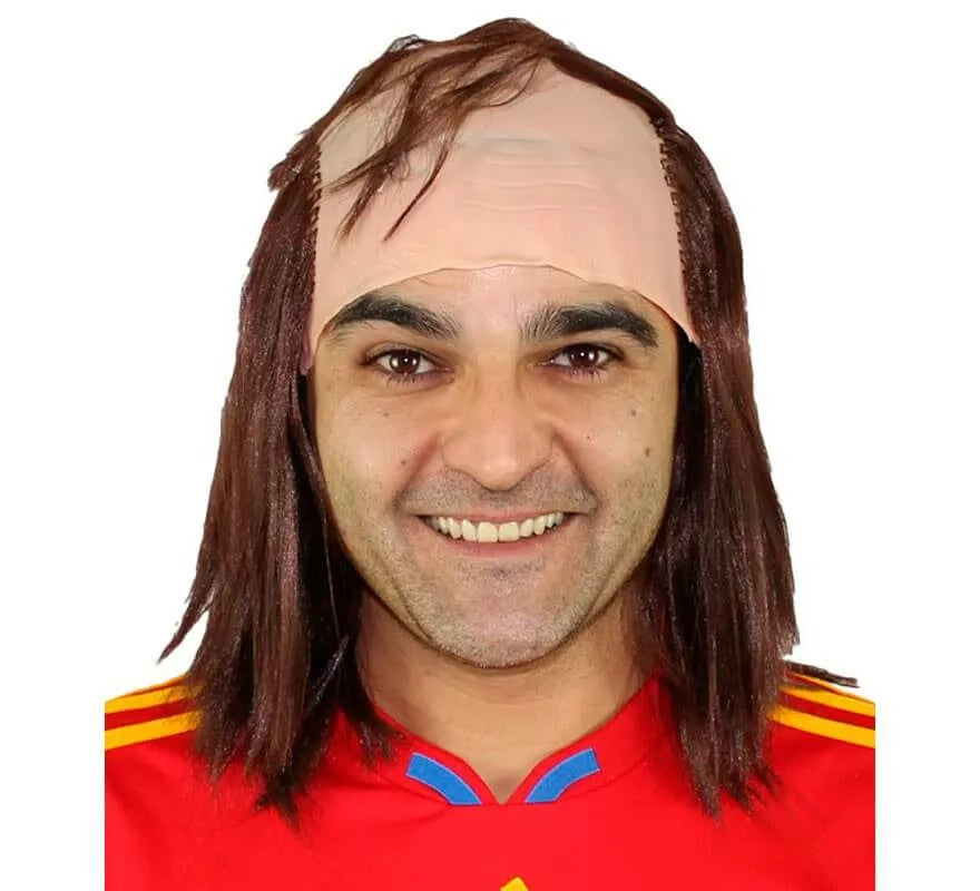 Calva con melena
