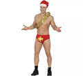 Calzoncillo de Regalo de Navidad rojo adulto