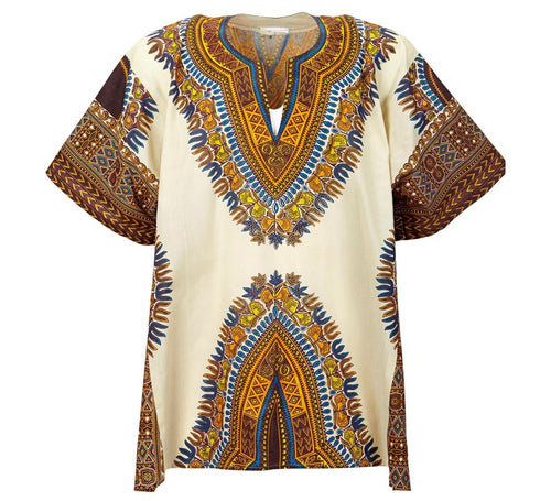 Camisa de Estampado Africano adulto