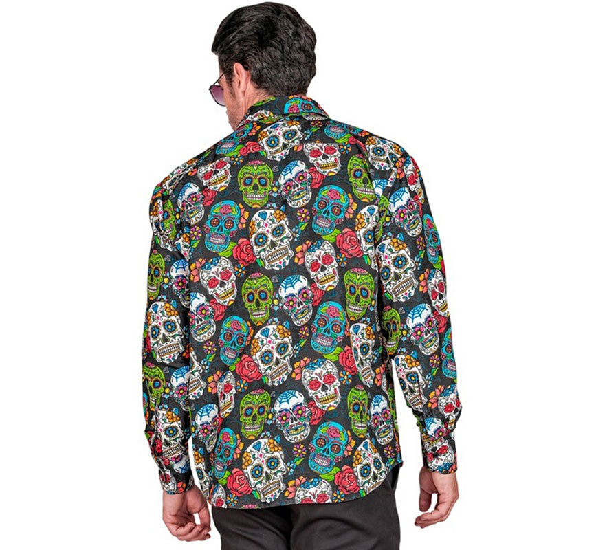 Camisa Día de Los Muertos para hombre