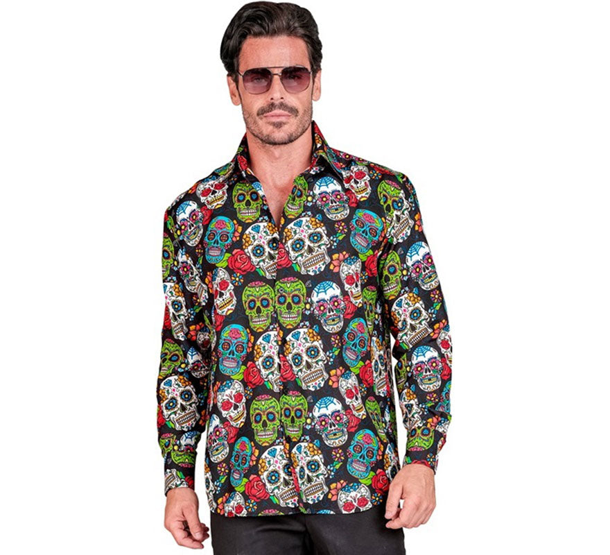 Camisa Día de Los Muertos para hombre