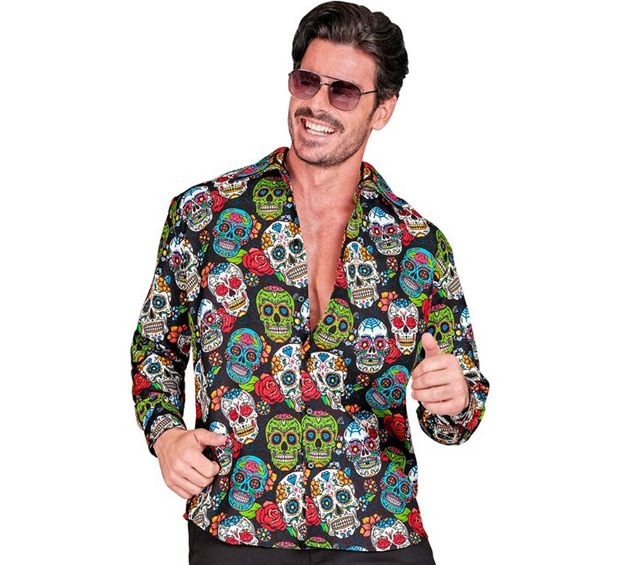 Camisa Día de Los Muertos para hombre