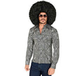 Camisa Disco Años 70 cebra para hombre
