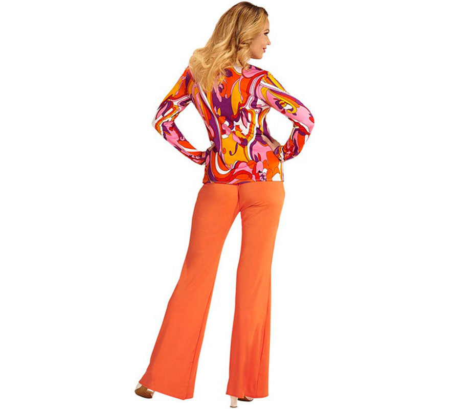 Translation missing: en.Camisa Disco Años 70 Orquídeas para mujer