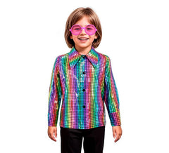 Boys Rainbow Disco Bling Shirt