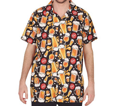 Adult Beer Print Shirt