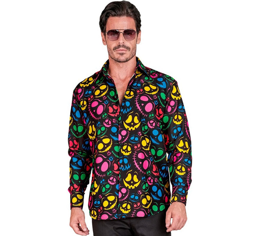 Camisa Fantasmas neón para hombre