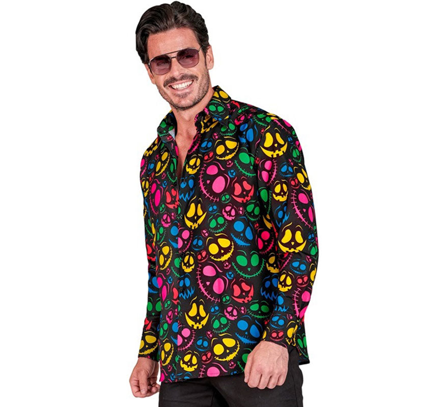 Camisa Fantasmas neón para hombre