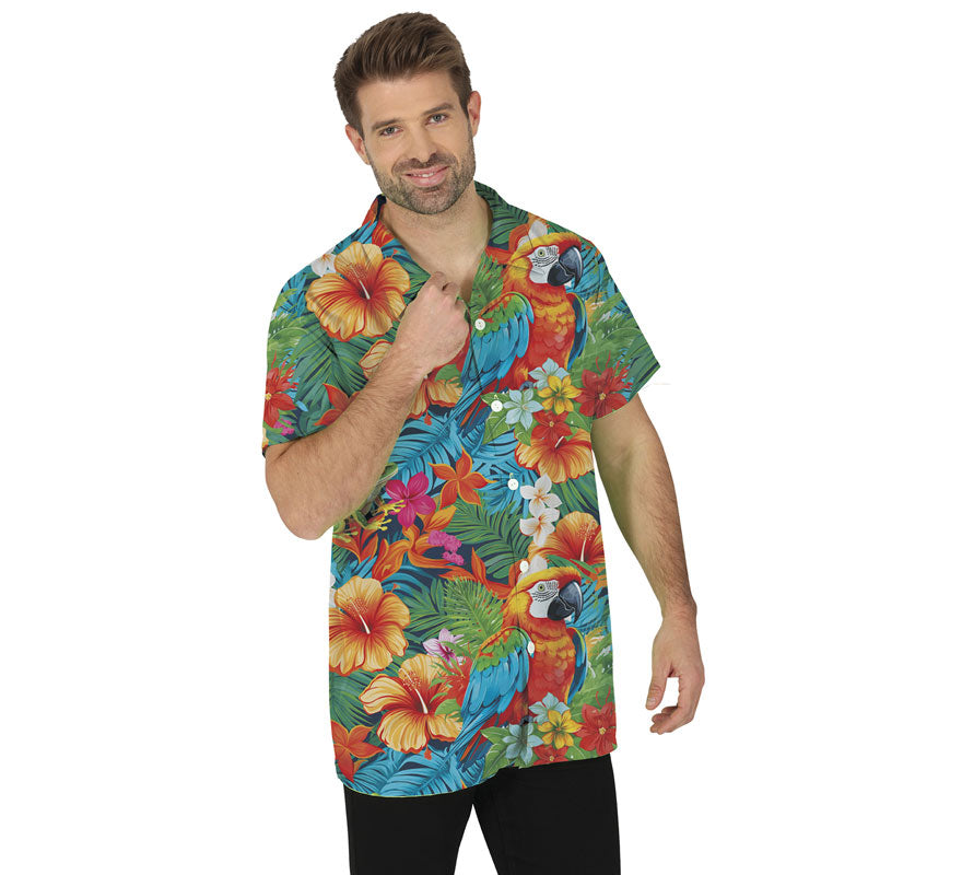 Camisa Flores multicolor adulto