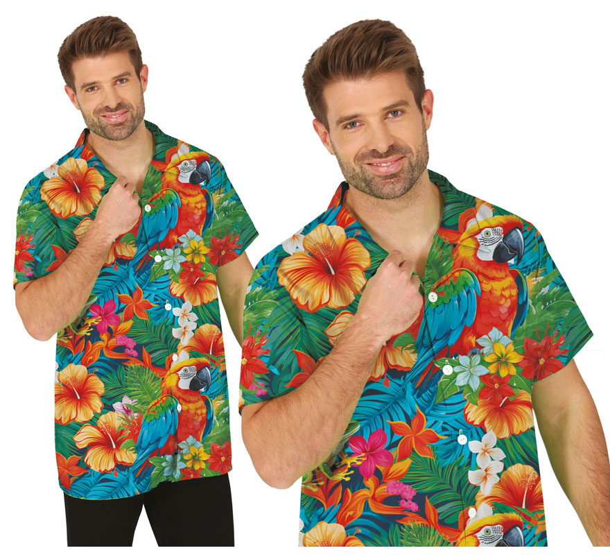 Translation missing: en.Camisa Flores multicolor adulto