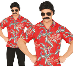 Hawaiian Shirt with Parrots for Adults