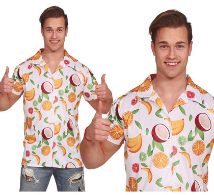 Camisa Hawaiana de Frutas para hombre