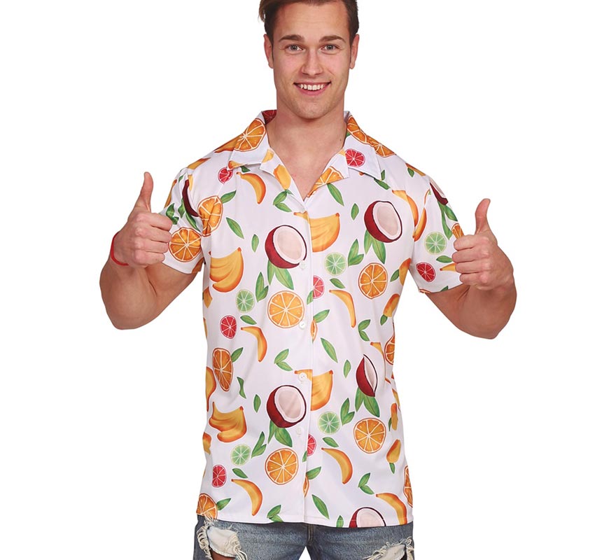 Camisa Hawaiana de Frutas para hombre