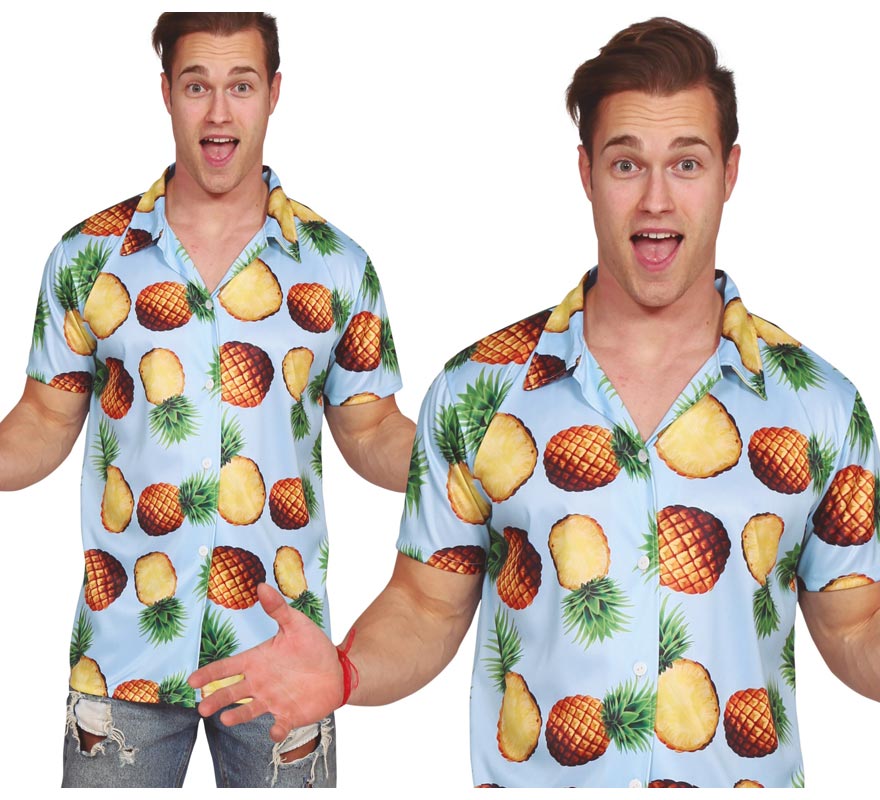 Camisa Hawaiana de Piñas para hombre