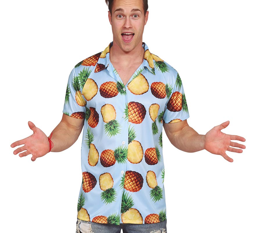 Camisa Hawaiana de Piñas para hombre