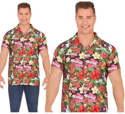 Camisa Hawaii Aloha estampado floral adulto