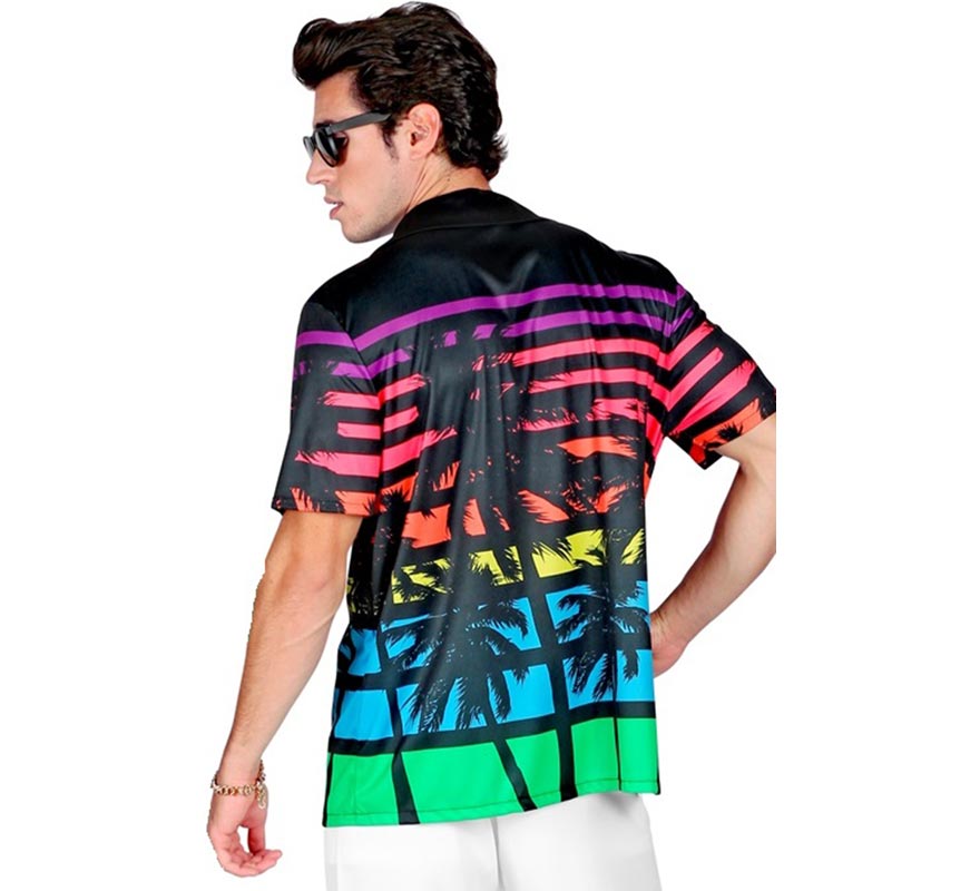 Translation missing: en.Camisa manga corta Hawaiana Años 80 para hombre
