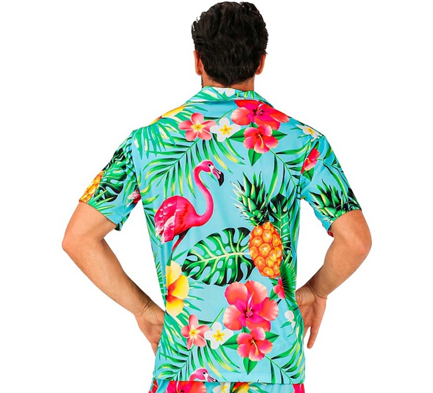 Translation missing: en.Camisa manga corta Hawaiana Estampado Tropical para hombre