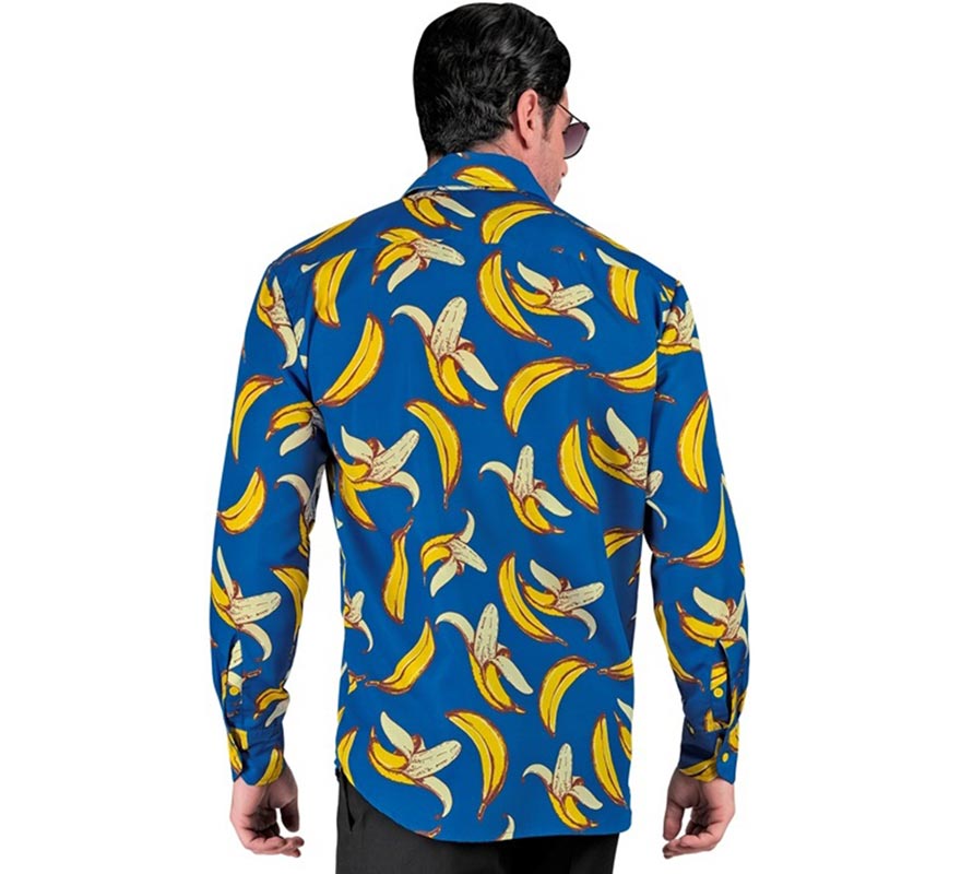 Camisa manga larga con Estampado Plátanos para hombre