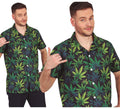 Camisa Marihuana verde oscuro adulto