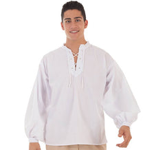 White Medieval Shirt for men