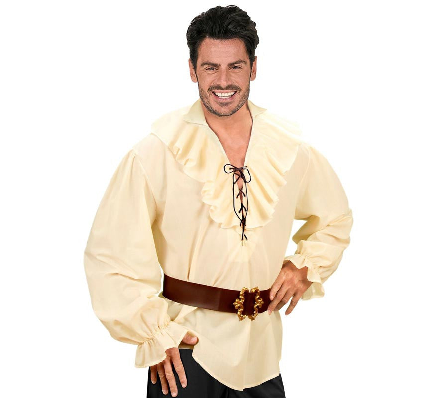 Translation missing: en.Camisa Medieval Renacentista beige para hombre