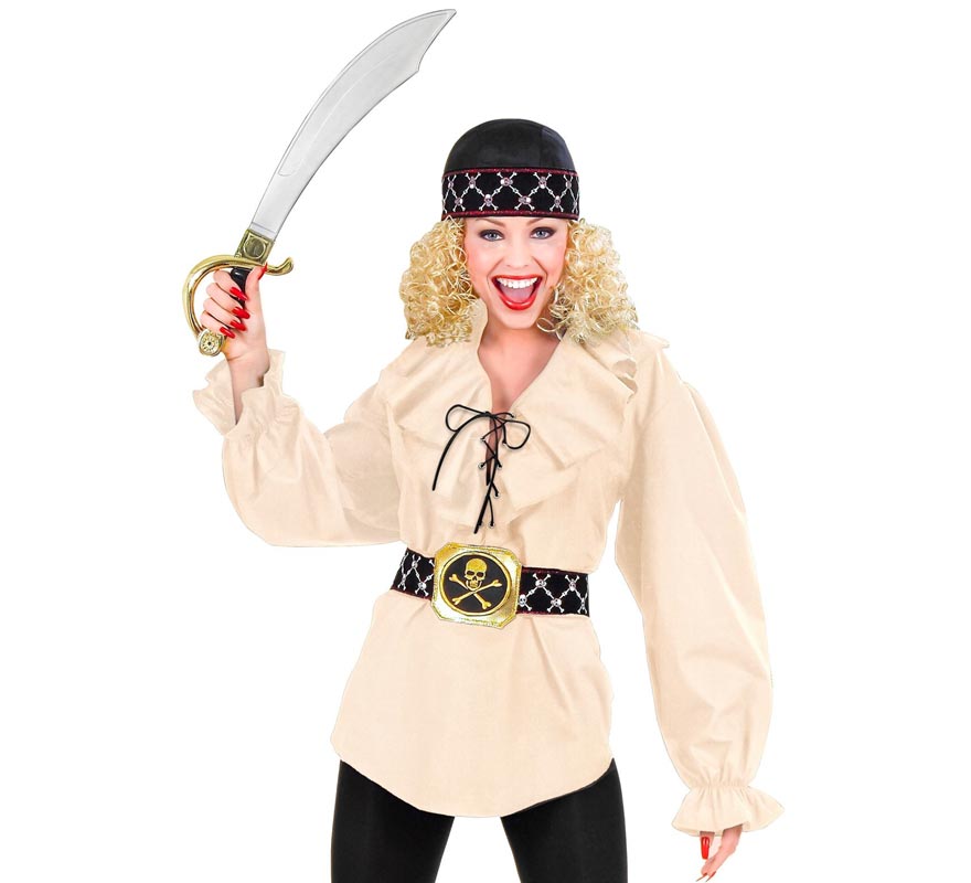Translation missing: en.Camisa Medieval Renacentista beige para mujer