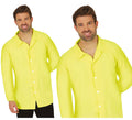 Camisa neón amarilla adulto
