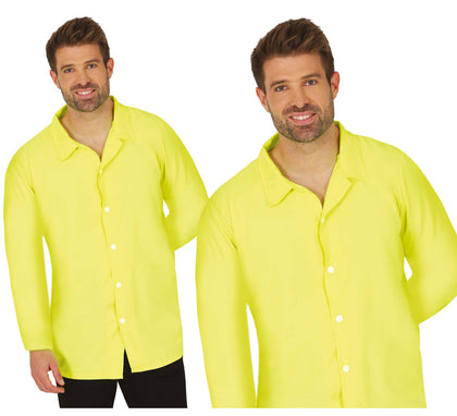 Camisa neón amarilla adulto