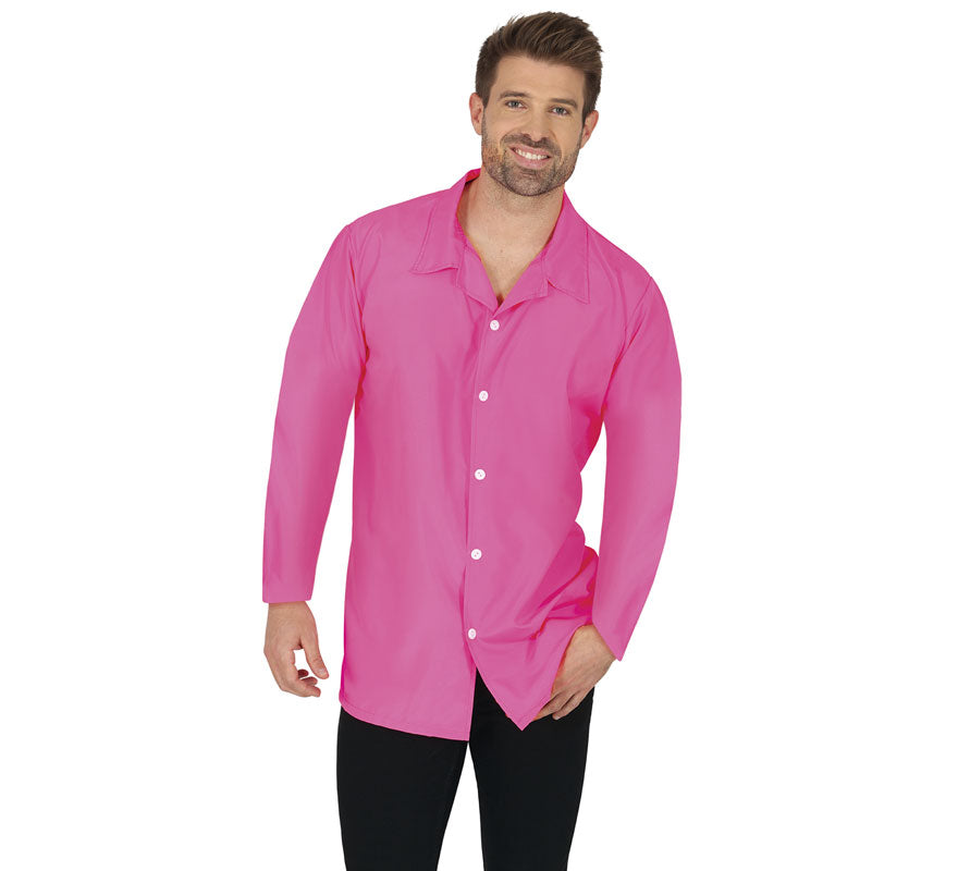 Camisa neón rosa adulto