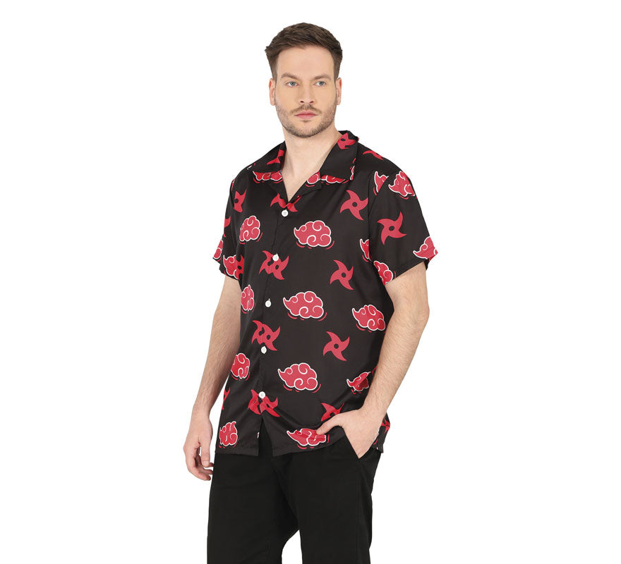 Camisa Nubes rojas de Espadachín adulto