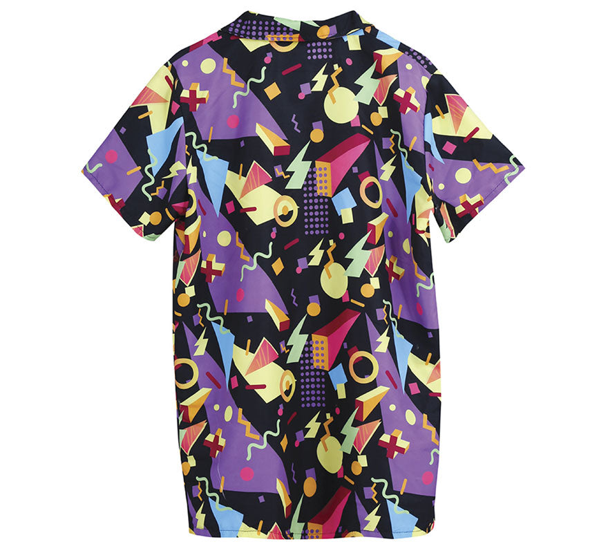 Camisa Oscura de los Años '80 para Adulto