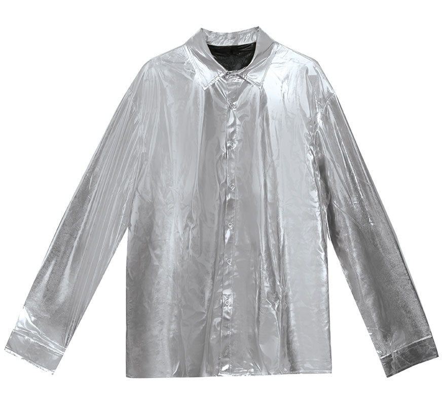 Translation missing: en.Camisa plateada brillante adulto